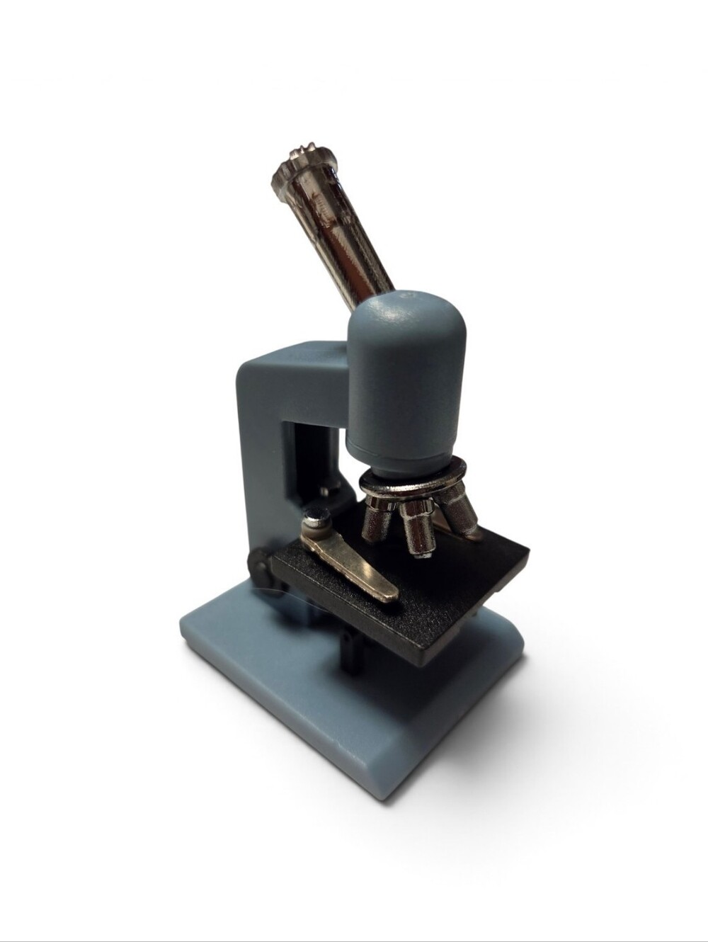 Dollhouse Miniature Microscope, Grey, 1:12 Scale